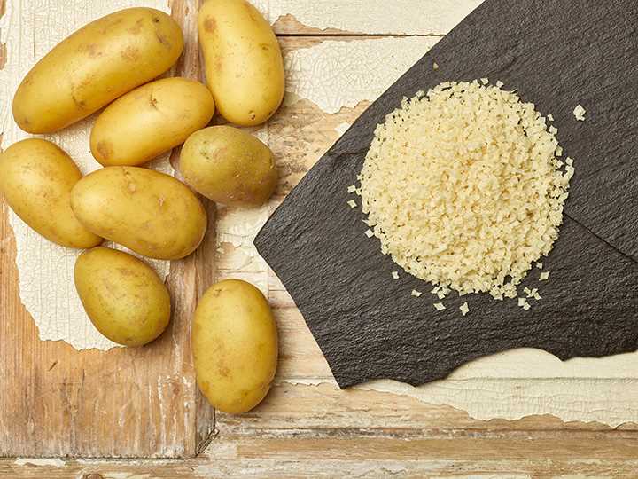 kurutulmuş organik patatesler