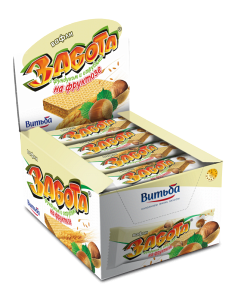 Вафли «Забота» с лесным орехом и отрубями.