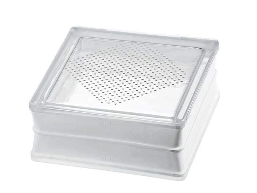 Walkover light Glass block