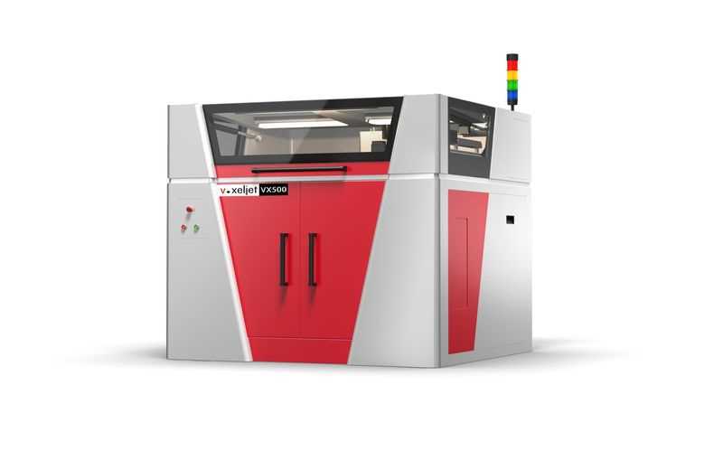 The 3D printing system VX500 is suitable for the production of prototypes and small batch production.