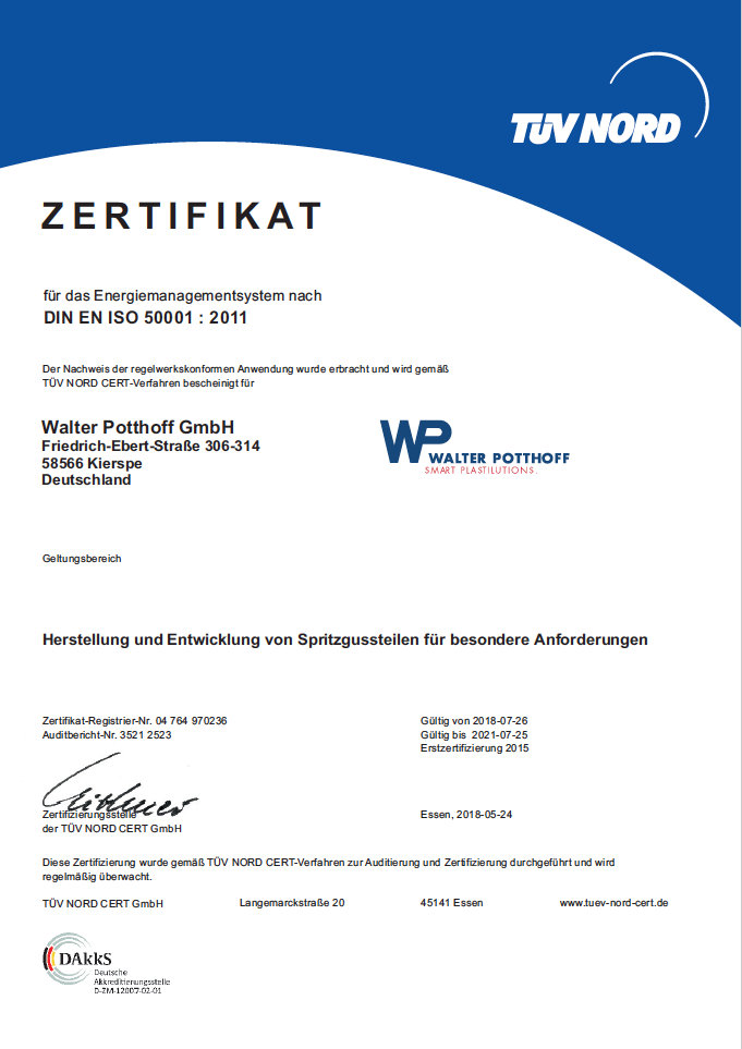 Walter Potthoff GmbH-certificate