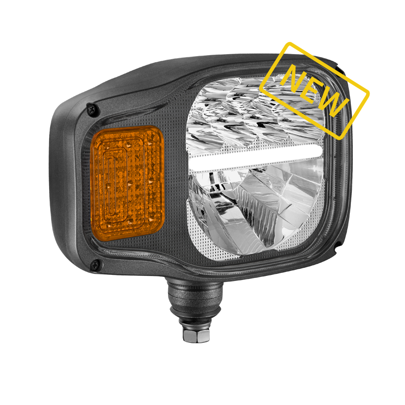 LED headlamps with direction indicator