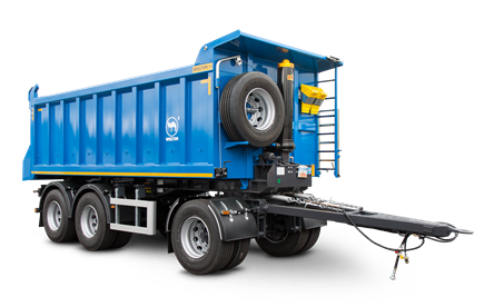 16 m3 or 20 m3 cube shaped tipper trailer