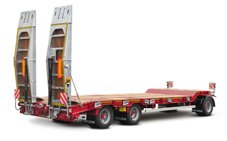 specialized 3-axle trailer trailer with rotary table (low bed trailer)