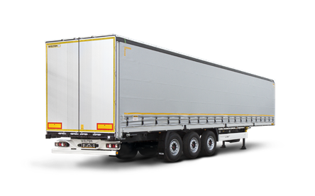 Curtainsider semi-trailers are used to transport almost all kinds of goods.