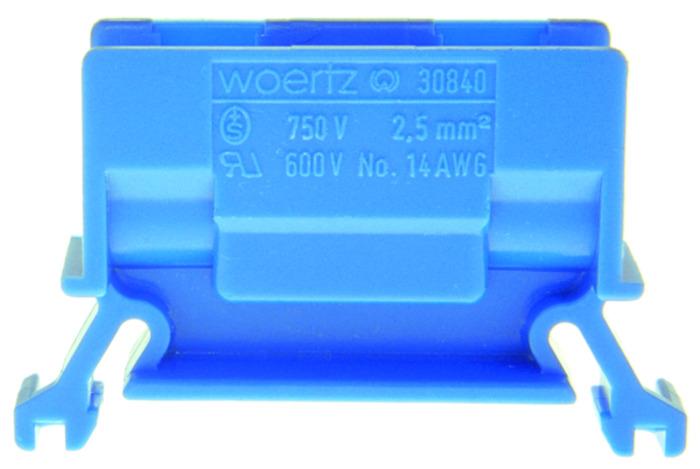 Abzweigklemme DIN35 2.5mm2 blau