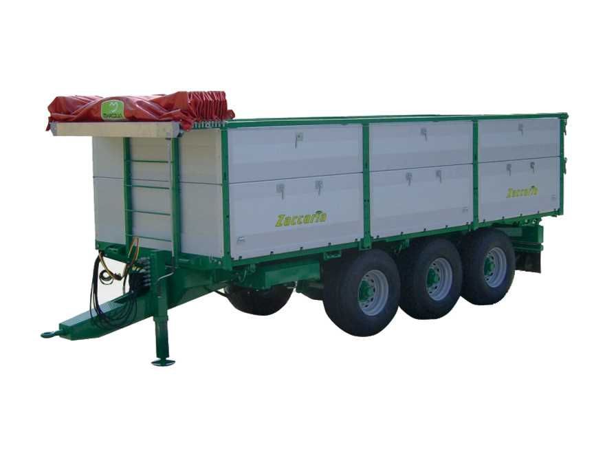 THREE-AXLE TRAILERS WITH THREE-WAY TIPPING