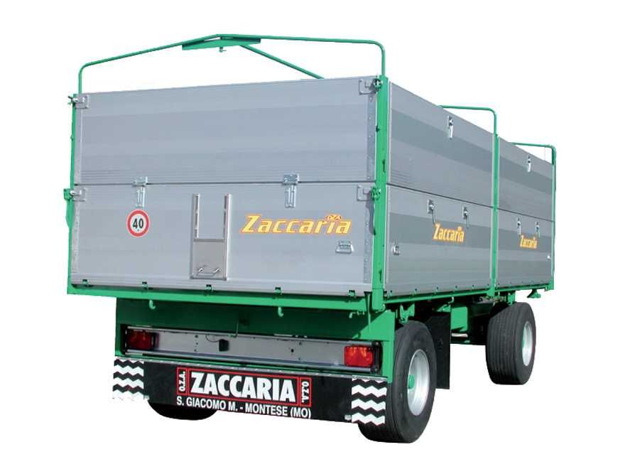 TWO-AXLE TRAILERS WITH THREE-WAY TIPPING